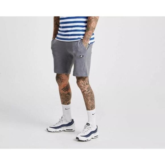 Nike Men's Heather Gray Sportswear Optic Athletic Sweat Shorts Size XXL - Picture 1 of 5